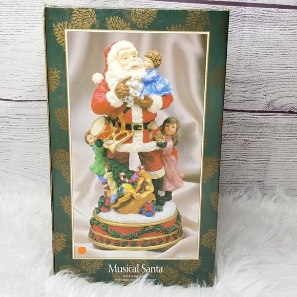 Vintage Musical Santa Claus Plays Jolly Old St Nicholas - Picture 9 of 12